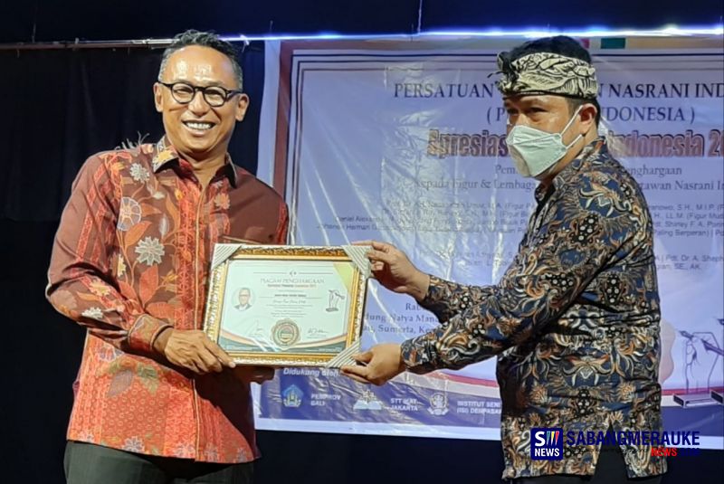 Nico Siahaan Terima Penghargaan API 2021, Figur Politisi Berpengaruh dan Menginspirasi Warga Nasrani di Indonesia