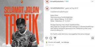 Benturan Kepala di Lapangan Sepakbola Universitas Riau, Kiper Muda Calon Timnas Ini Meninggal Dunia