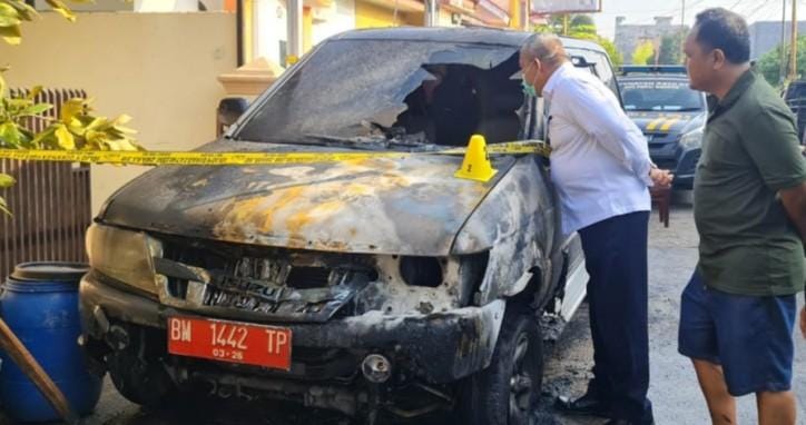 Otak Pembakar Mobil Dinas Kepala Pengamanan Lapas Pekanbaru Ternyata Narapidana Narkoba, Ini Motifnya