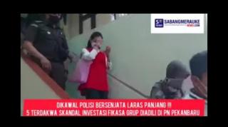 Marketing Fikasa Grup Mariyani Dituntut 12 Tahun Penjara, Isak Tangis Pecah di Ruang Sidang Pengadilan Pekanbaru