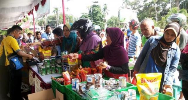 Jangan Telat Nanti Habis, Ini Lokasi Pasar Murah Sembako di Pekanbaru