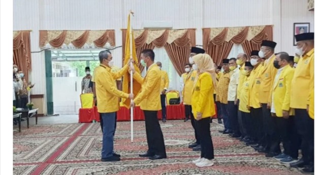 Hampir Setahun Terpilih, Syamsuar Lantik Bupati Afrizal Jadi Ketua Golkar Rokan Hilir