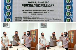 Tahniah! Kasi Dokkes Polres Kuansing Raih Penghargaan Kinerja Terbaik dari Polda Riau