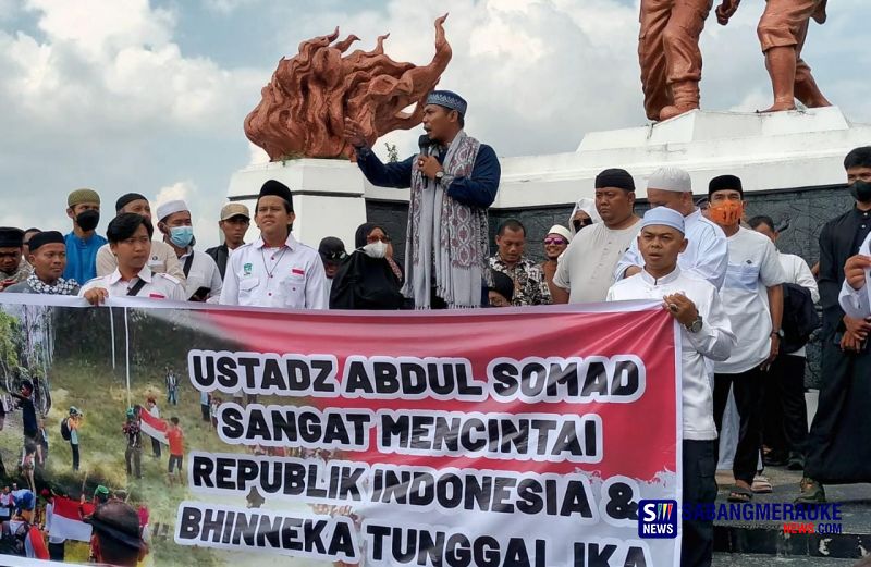 Aksi Bela Ustaz Abdul Somad di Pekanbaru Desak PBB Investigasi Imigrasi Singapura: Padahal Kita Negeri Serumpun!