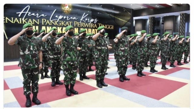 Daftar 24 Perwira Tinggi Angkatan Darat Naik Pangkat, Mantan Kadispenad Raih Bintang 3