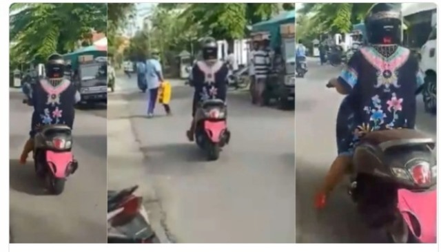 Plat Motor Ditutup Pakai Celana Dalam Demi Hindari Tilang: Emak-emak Gak Ada Lawan!