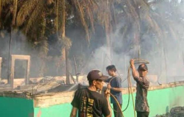 Pondok Pesantren di Kuansing Terbakar, Asrama Putra Habis Dilalap Api