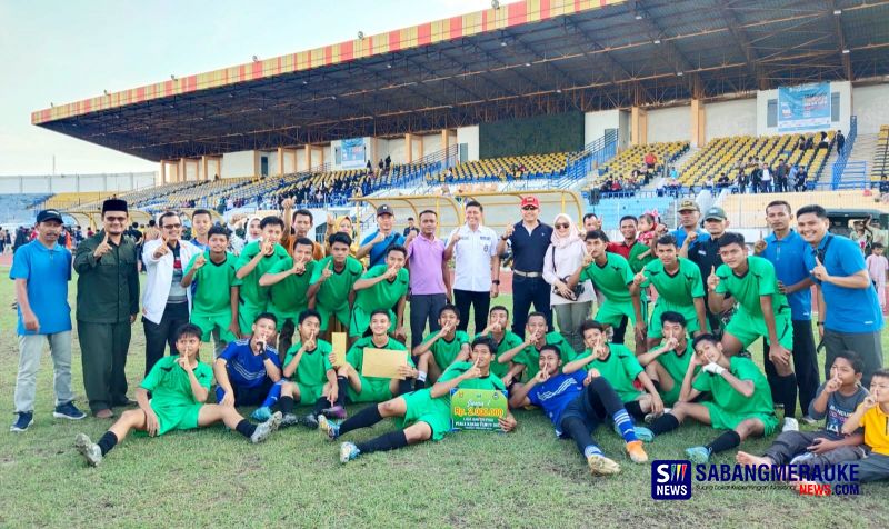 Hebat! Al Majidiyah FC Binaan Kodim Rohil Juara Liga Santri Piala Kasad