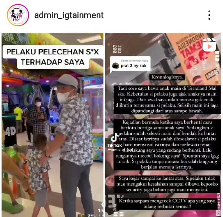 Viral! Ibu Muda di Pekanbaru Bokongnya Dicolek Pria Beristri Saat Temani Anaknya Bermain di Mal