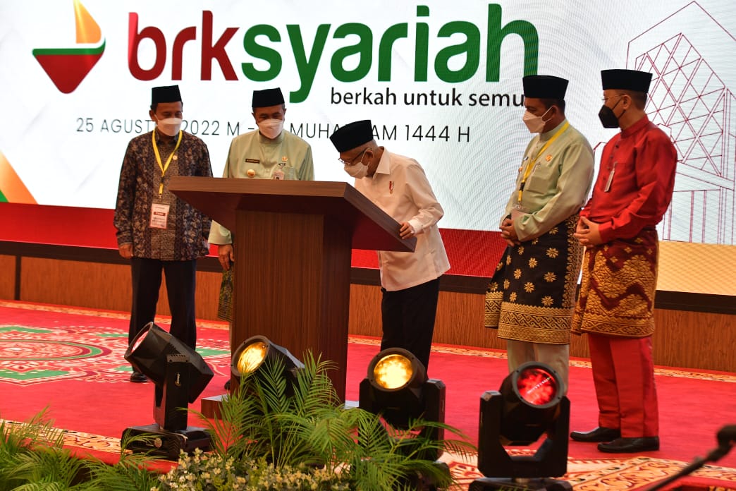 Diresmikan Wakil Presiden, Bank Riau Kepri Syariah Kunci Pertumbuhan Sektor Ekonomi dan Syariah