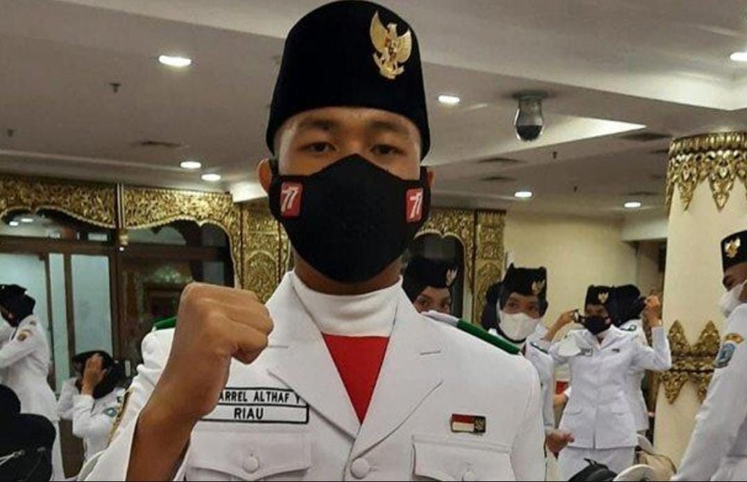 Paskibra Utusan Riau yang Bertugas di Istana Negara Ternyata Anak Pejabat, Ini Dia Orangnya