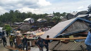 Longsor di Inhil, 19 Rumah Alami Kerusakan