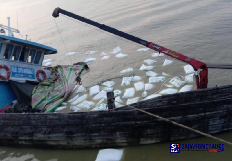 Kapal Pengangkut 70 Ton Tepung Sagu Milik Mantan Bupati Kepulauan Meranti Karam, Ini Penyebabnya