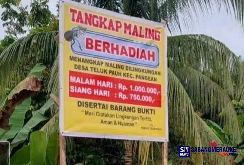 Diperintahkan Polisi, Spanduk Tangkap Maling Berhadiah Rp 1 Juta di Kuansing Akhirnya Diturunkan