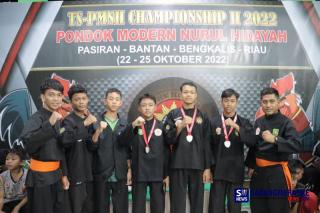 3 Santri Ponpes Darul Fikri Raih Medali Emas Kejuaraan Silat se Sumatera