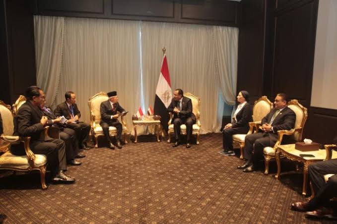 Wapres Ma’ruf Amin Temui PM Mesir, Ini yang Dibahas
