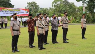 Polres Kuansing Gelar Serah Terima Jabatan, Ini Daftarnya