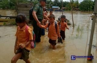 62 Rumah dan Puluhan Hektar Kebun Warga di Perbatasan Rohil-Rohul Terendam Banjir