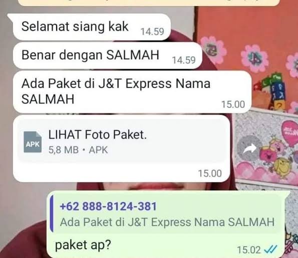 Hati-hati Penipuan Modus Baru via Chat Kurir Paket, Saldo Rekening Bisa Ludes