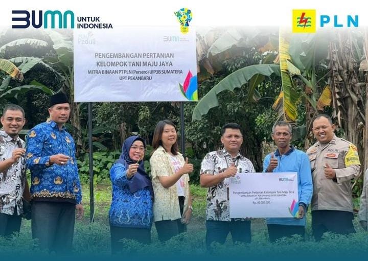 PLN Bantu Kelompok Tani Maju Jaya di Kepri Lewat Program Tanggung Jawab Sosial Lingkungan