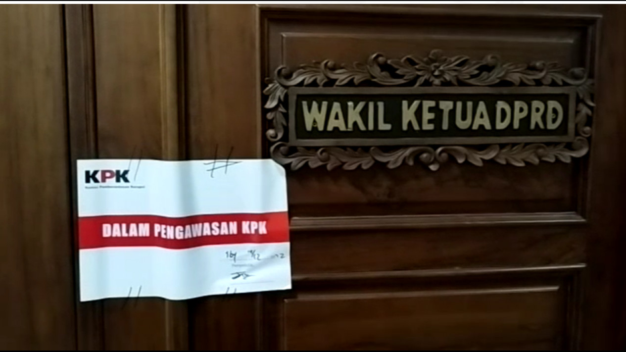 KPK Diduga OTT Seorang Wakil Ketua DPRD Provinsi, Ruang Kerja Disegel