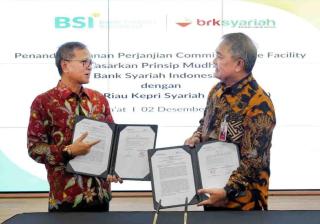 Perkuat Economic Islamic Ecosystem, BRK Syariah Kerjasama Fasilitas Committed Line Transaksi SIMA dengan BSI