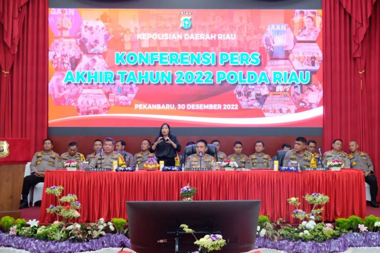 Laporan Akhir 2022 Polda Riau, Tangani 1.869 Kasus Narkoba dan Tetapkan 2.768 Tersangka 