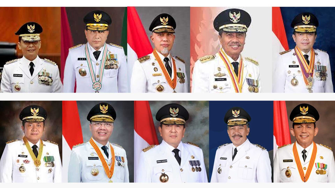 Syamsuar Rangking Ketujuh, Inilah Daftar Lengkap Kekayaan 10 Gubernur di Sumatera