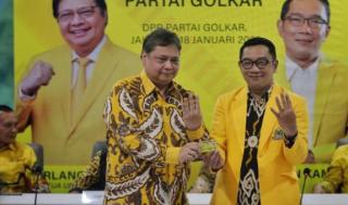 Gabung Golkar, Ridwan Kamil Batal Nyapres dan Dukung Airlangga Hartarto Maju