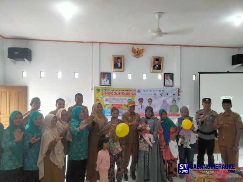 Sekda Rohil Buka Launching Crash Polio