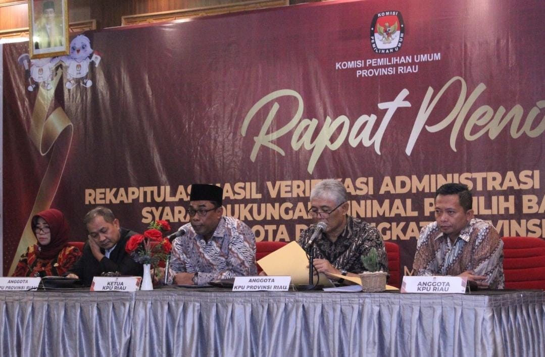 Inilah 25 Bakal Calon DPD RI Dapil Riau yang Penuhi Syarat Minimal Dukungan Tahap Kedua, 6 Kandidat Gugur di Babak Awal