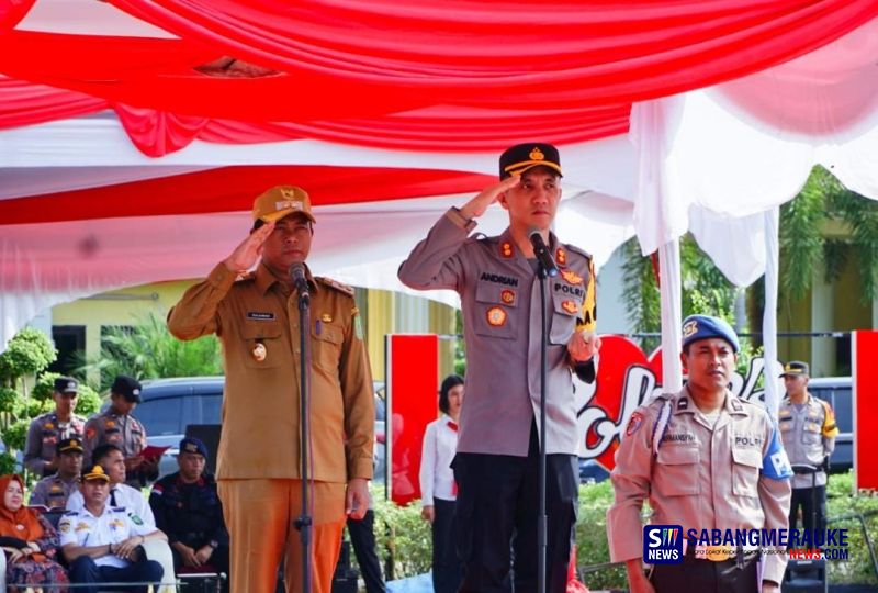 Polres Rohil Apel Gelar Pasukan Operasi Ketupat Lancang Kuning 2023, Wabup Bacakan Amanat Kapolri