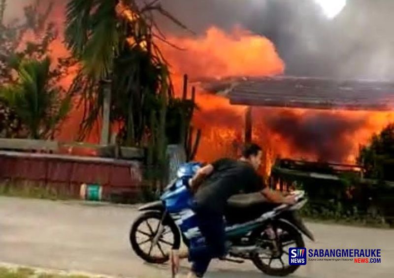 2 Unit Rumah Terbakar Saat Idul Fitri di Kepulauan Meranti, Harta Benda Mahmud Ludes Semua