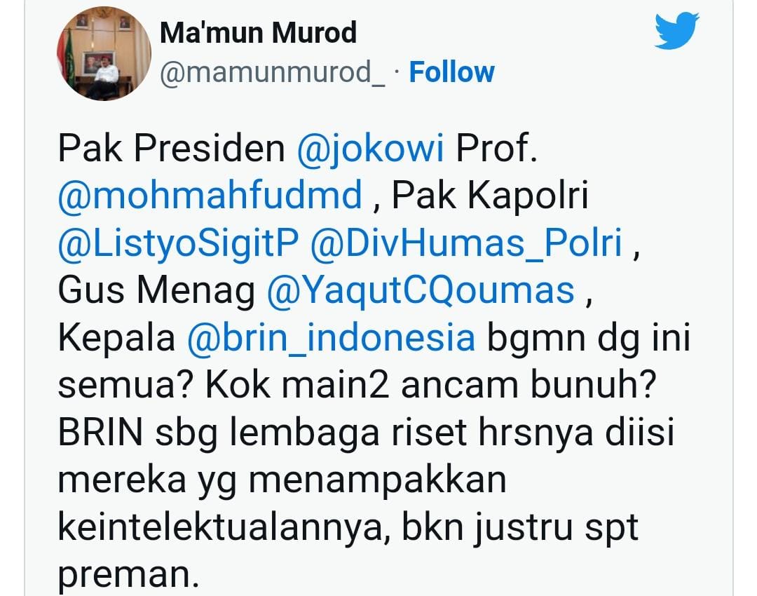 Heboh! Ahli Astronomi BRIN Tulis Komentar Mau Bunuh Warga Muhammadiyah, Apa Pemicunya?