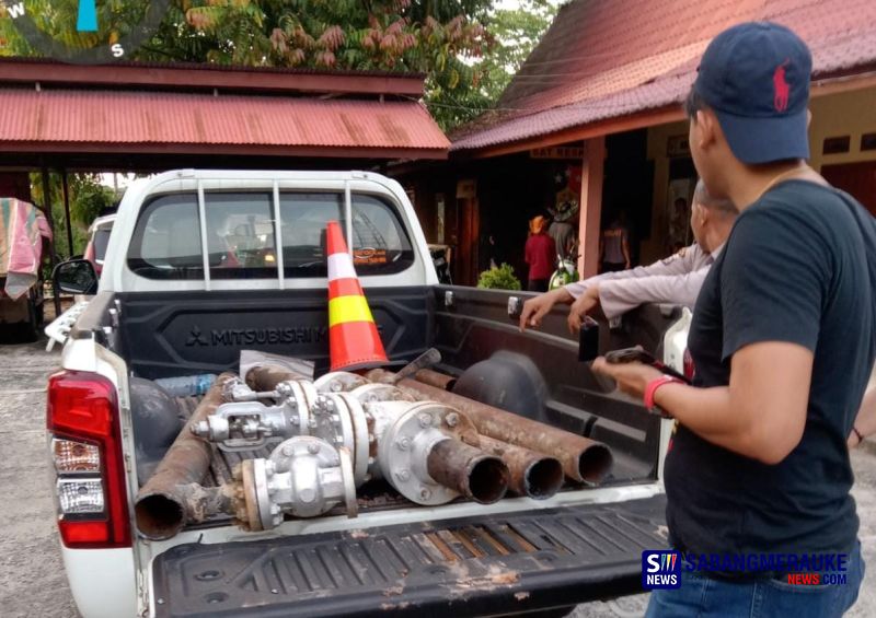 Pipa Minyak PT Pertamina Hulu Energi di Blok Rokan Dibobol Pakai Mesin Las, 2 Pria Ditangkap Polres Rohil