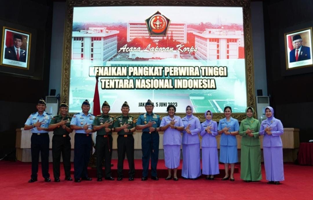 59 Perwira Tinggi TNI Naik Pangkat Bertambah Bintang di Pundak, Ini Daftar Lengkapnya