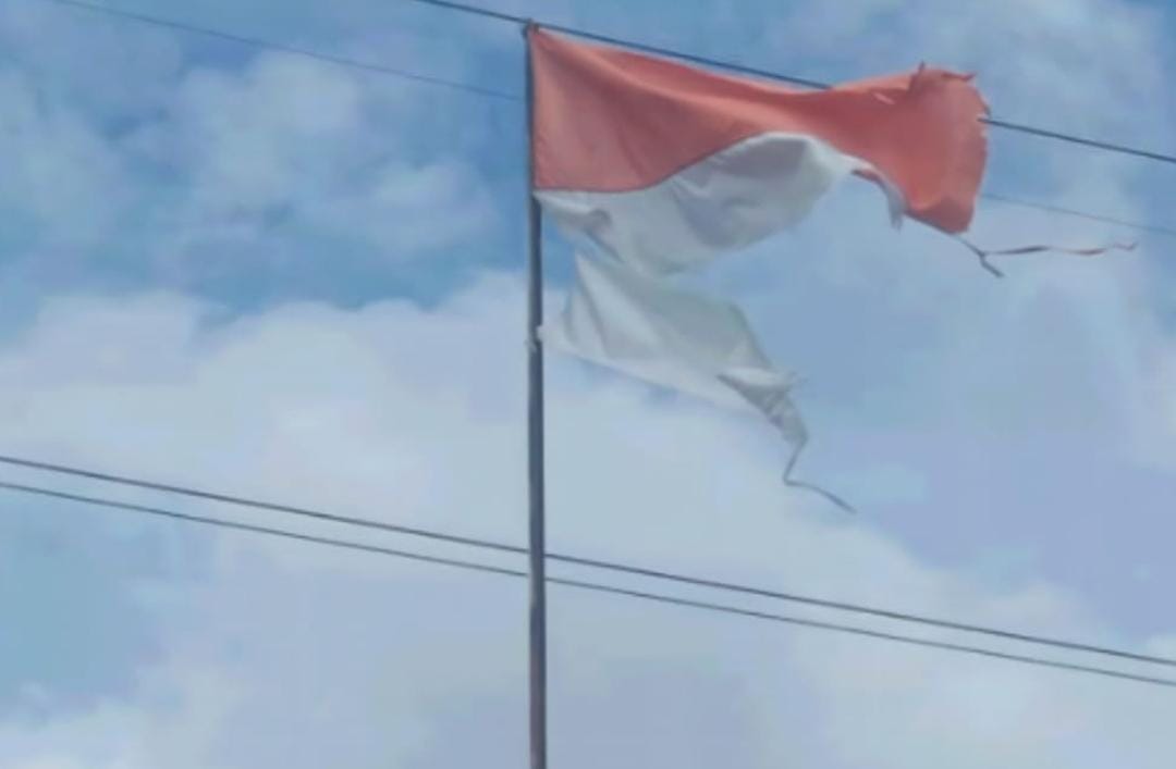 Heboh Bendera Merah Putih Koyak-koyek Berkibar di Kantor Instansi Pemkab Kampar, Ini Kasus Kali Ketiga