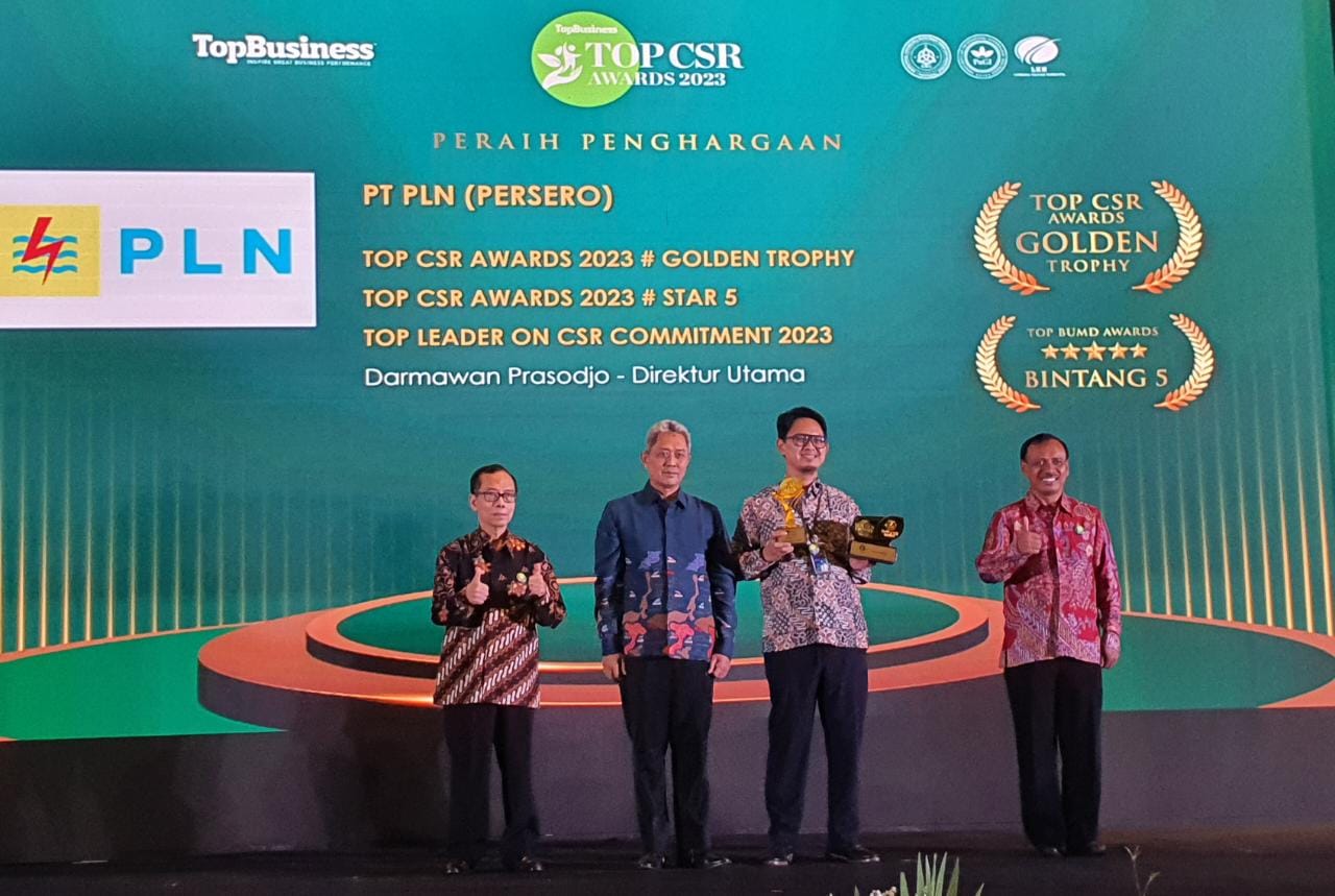 Boyong 39 Penghargaan TOP CSR Awards 2023, TJSL PLN Berhasil Berikan Manfaat Besar dan Berkelanjutan Untuk Masyarakat