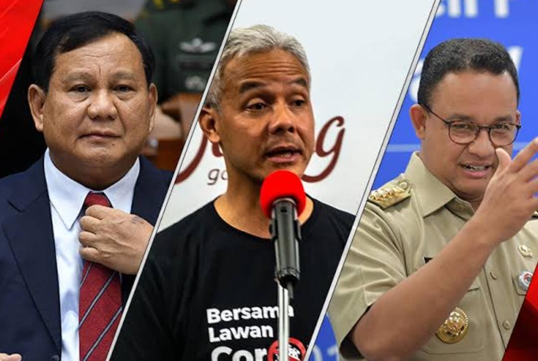 Survei Terbaru: Elektabilitas Ganjar Disalip Anies, Tapi Prabowo Tetap di Puncak