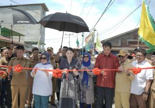 Koping Ho Dkk Ingat Kampung Halaman Pulau Halang Rohil, Bangun Jalan Swadaya Berbiaya Rp 34 Miliar 