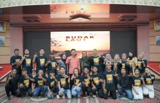 Bupati Afrizal Sintong Nonton Bareng Perdana Film Budak Laut, Karya Asli Anak Rokan Hilir 