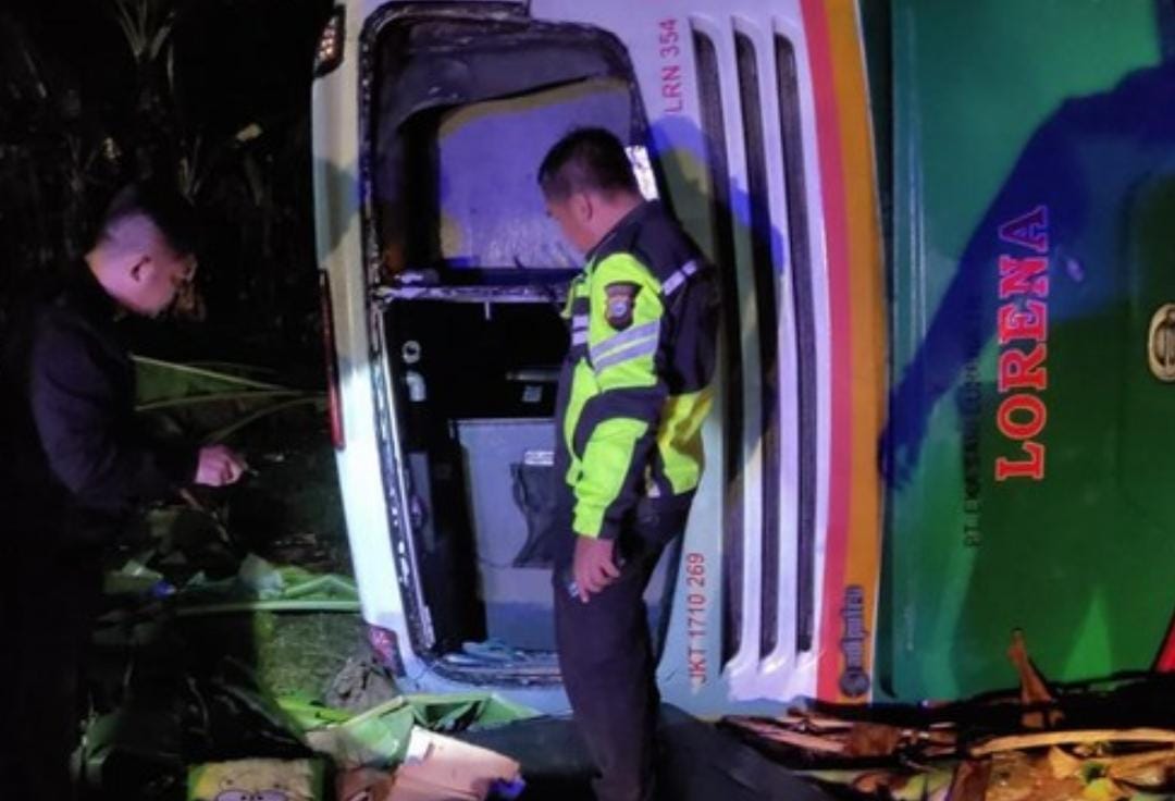 Ibu dan Anaknya Tewas dalam Kecelakaan Bus Lorena di Indragiri Hulu, Sopir Diamankan Polisi