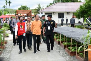 Di Papua, Presiden RI Kunjungi Desa Berdaya Taman Inspirasi Waibu Binaan PLN