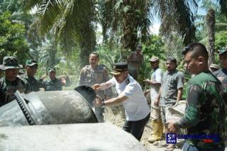 Program TMMD ke-117 Kodim 0321 Rohil Diresmikan, Ini Rincian Kegiatannya