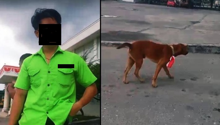Viral Video Dugaan Penyematan Bendera Merah Putih di Leher Anjing, Begini Respon Tegas Kapolsek Pinggir 