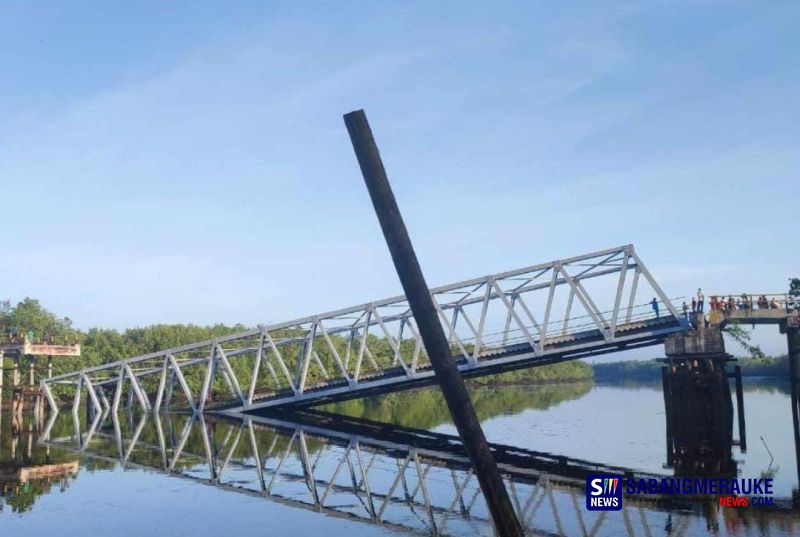 Detik-detik Ambruknya Jembatan Perawang, Dentuman Keras Tengah Malam Kagetkan Warga Selat Akar