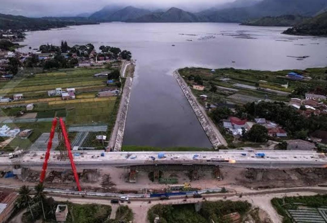 Jembatan Megah Aek Tano Ponggol Kawasan Danau Toba Diresmikan Jokowi, Ini Spesifikasinya