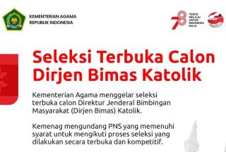 Dicari Sosok Dirjen Bimas Katolik Kementerian Agama RI, Ini Syarat dan Kriterianya