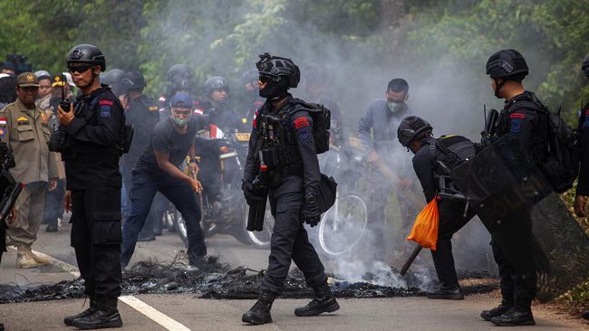 Proyek Strategis Nasional Rempang Eco City Memanas, Polda Riau Kirim 200 Personel Brimob