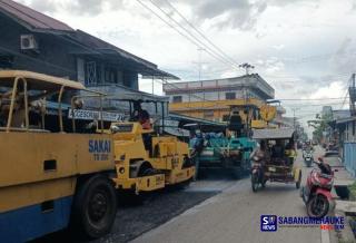 2 Ruas Jalan di Kota Selatpanjang Dipermak Jadi Mulus, Gunakan Dana Sisa CCO Proyek Jalan Desa Banglas